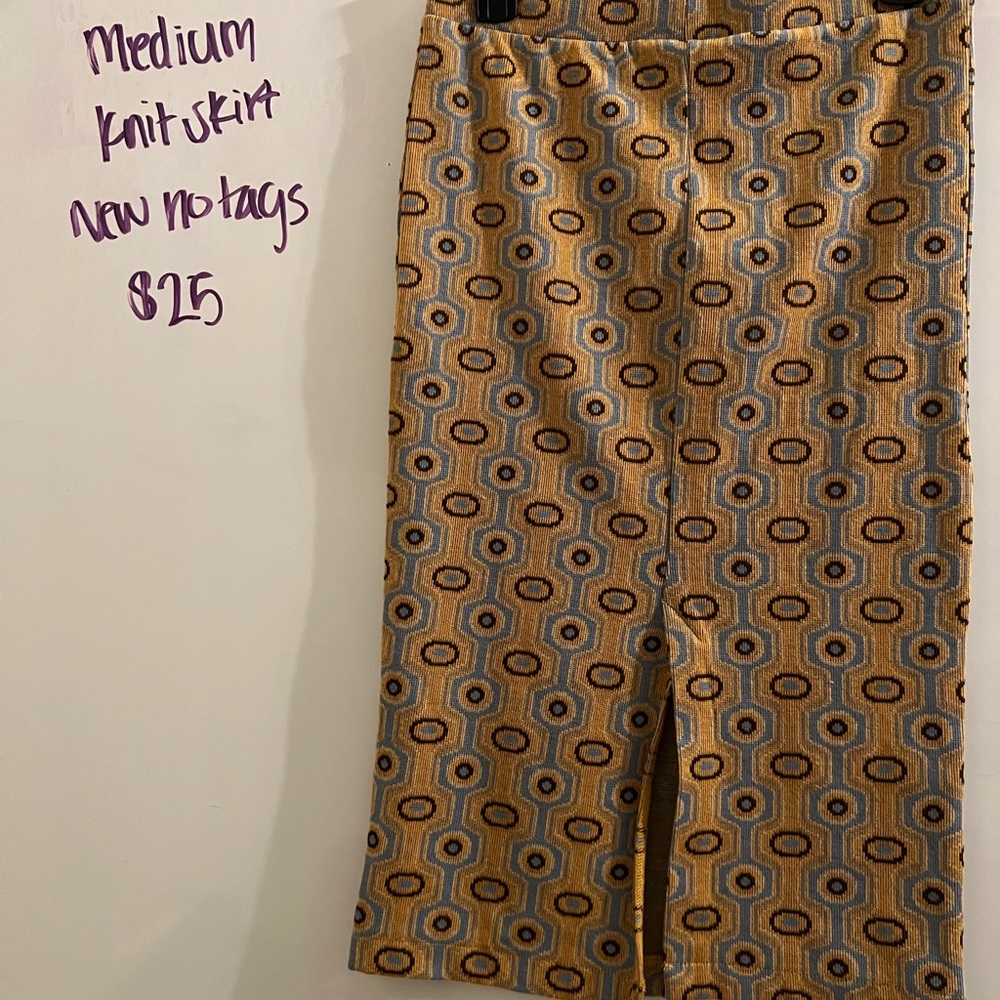 Zara mid length skirt with back slit